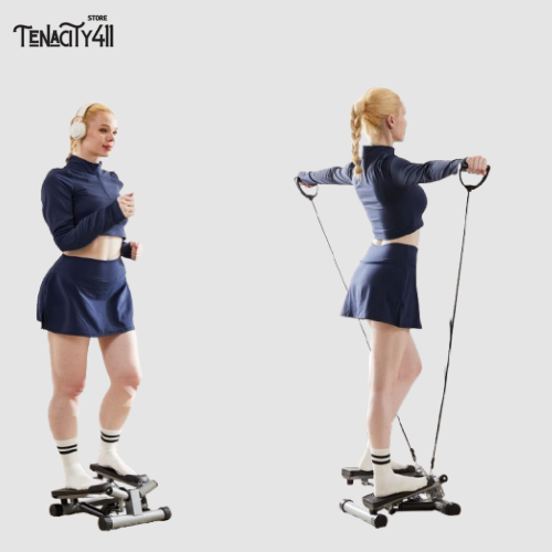 Mini Stepper With Resistance Band by Tenacity411